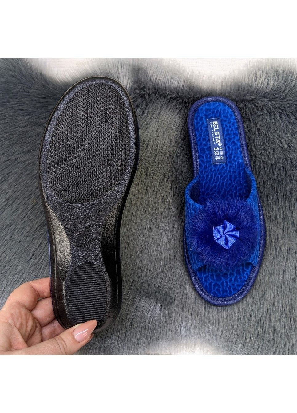 Тапочки жіночі домашні з відкритим носком Белста (303677928)