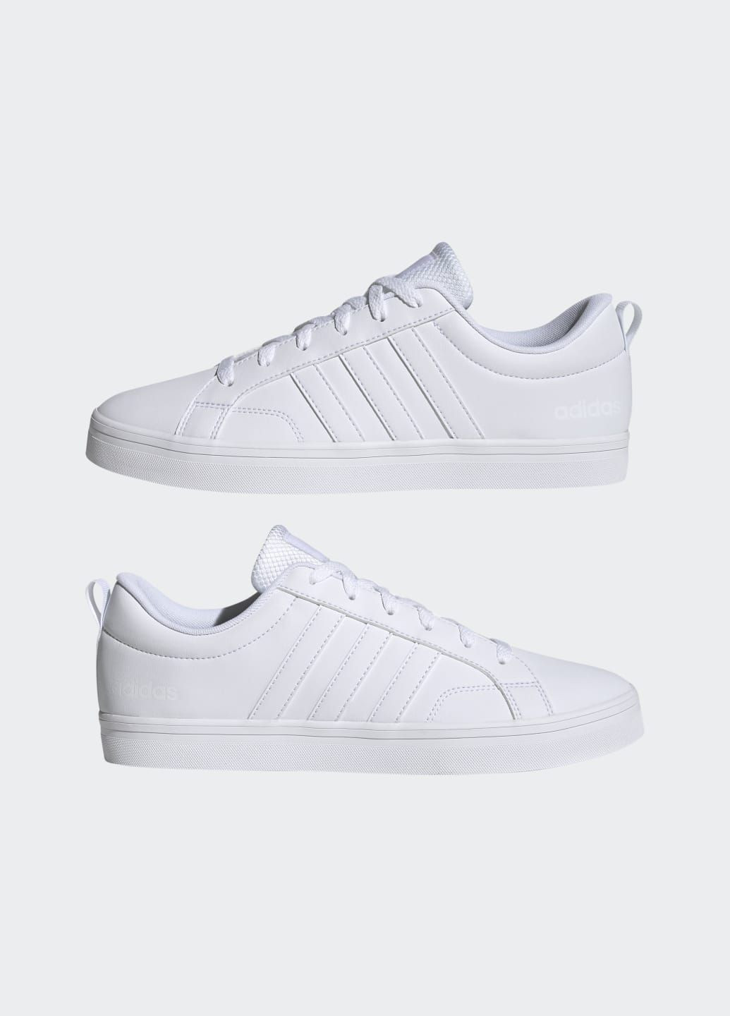 Білі Літні кросівки vs pace 2.0 3-stripes branding synthetic nubuck adidas