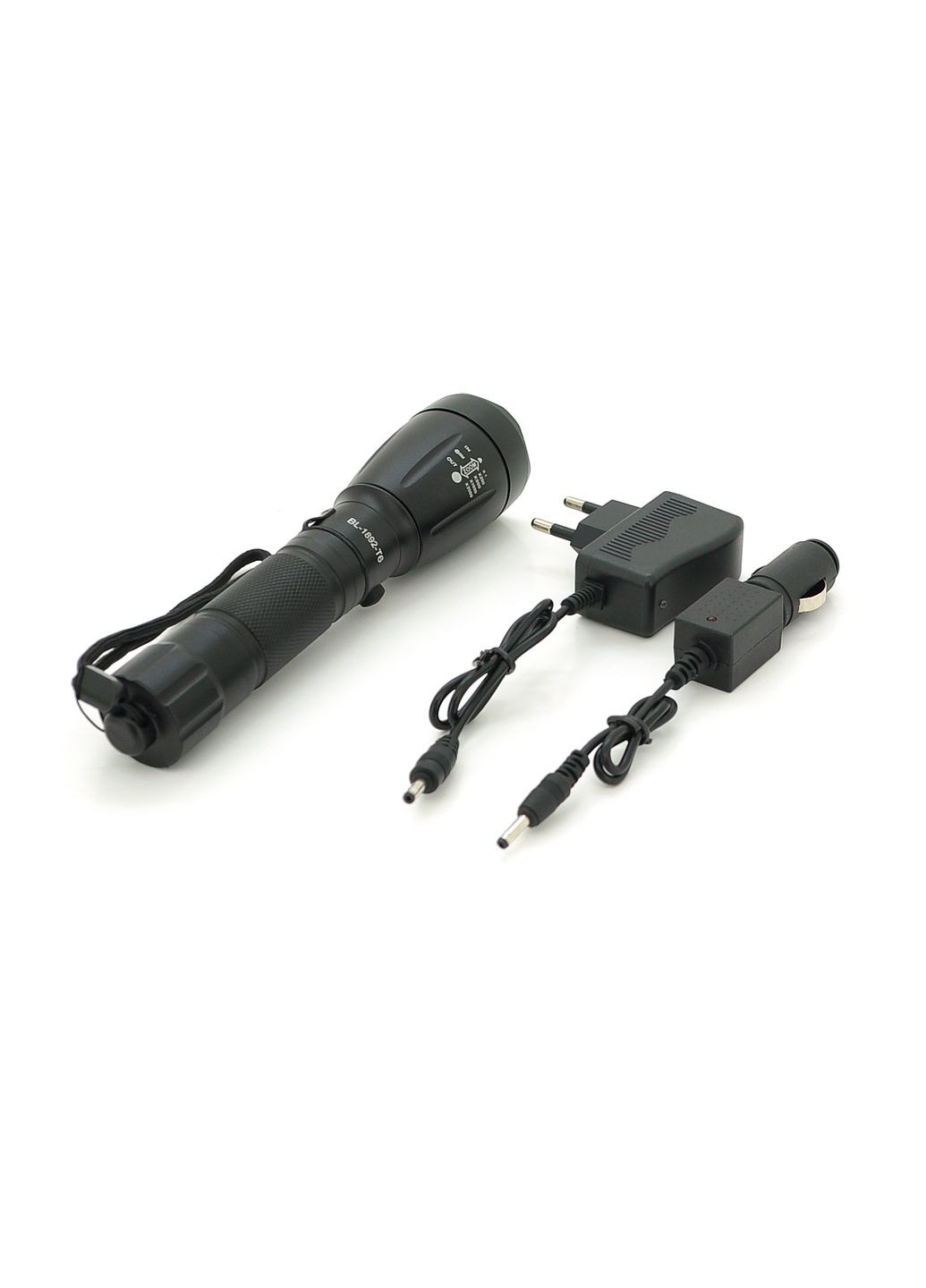 Ліхтарик BL-1892, Zoom, 3 режими, алюміній, Li-ion 18650, АЗУ, СЗУ, BOX Bailong (368631024)