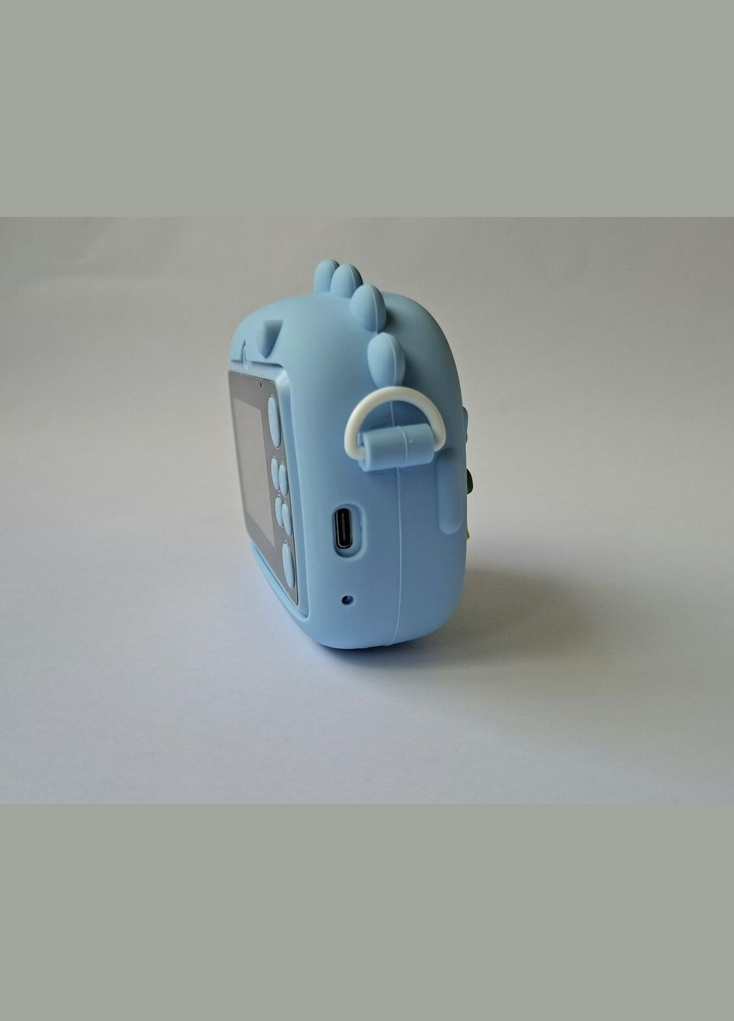 Дитячий фотоапарат з моментальним друком Динозавр з м'ячем A-1778 синій No Brand (341327251)