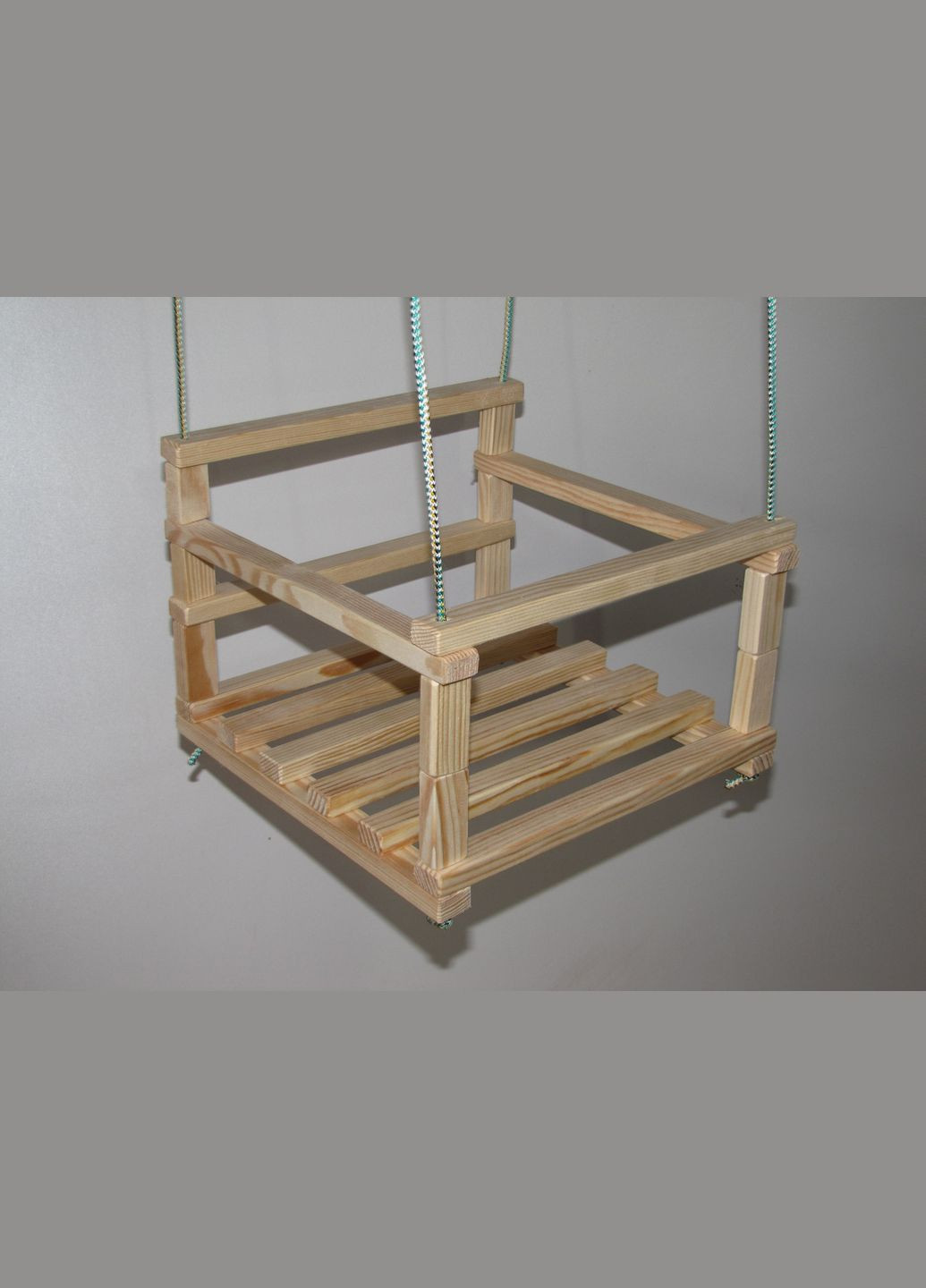 Качели подвесные детские деревянные со спинкой, Україна ТД (362193108)