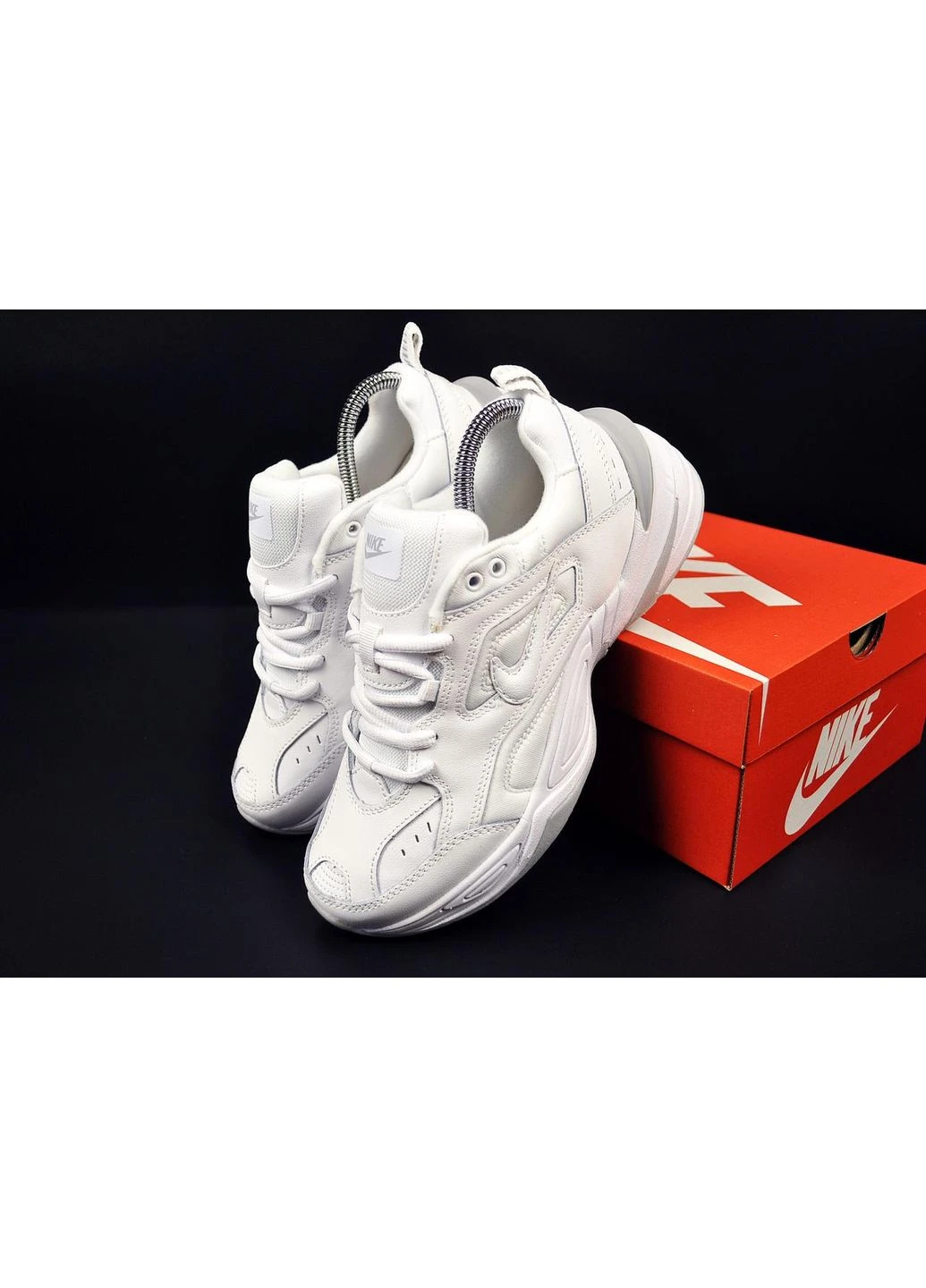 Белые демисезонные кроссовки мужские m2k tekno No Brand