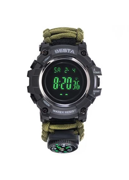 Наручний годинник чоловічий Tactical Чорний (3068) Besta (362711522)