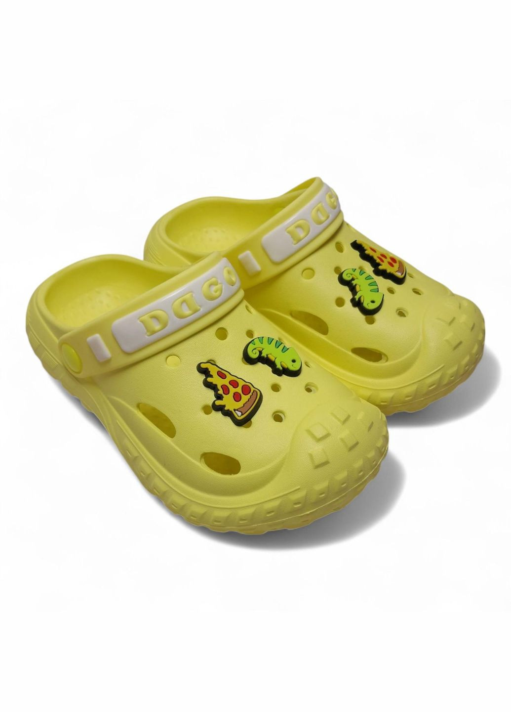 Крокси детские серые с джибитсами размер (17 см) Dago (363319702)