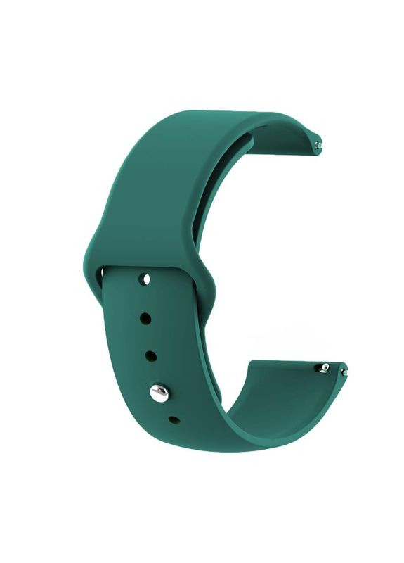 Силіконовий ремінець для Samsung Galaxy Watch 46mm/Watch 3 45mm/Gear S3 Classic/Gear S3 Frontier Dark-Green (706326) BeCover (341488711)