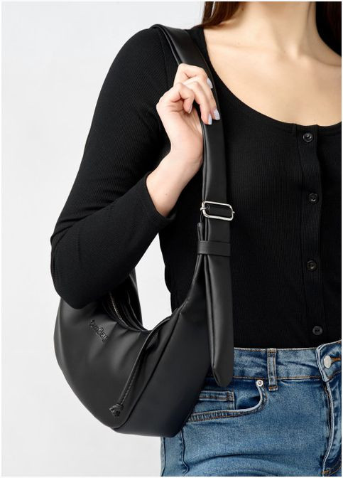 Жіноча сумка HOBO M чорна (R-53100001-VS) Sambag (302450455)