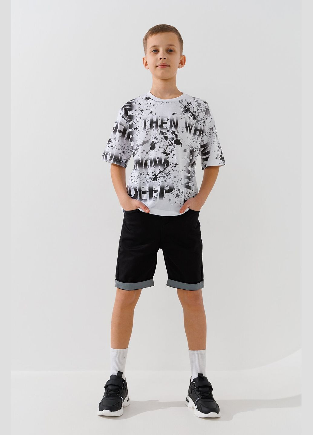 Шорты котоновые для мальчика 022 146 см Черный shop (2000990893277) Moyaberla Шорти котонові (322261016)