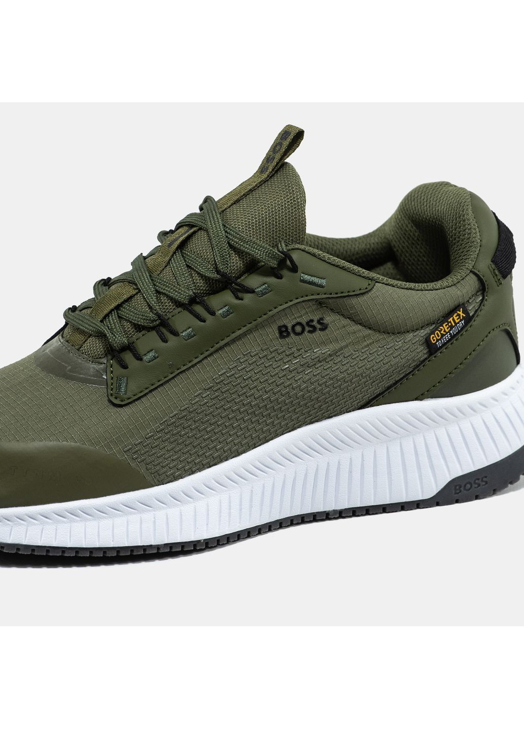 Оливковые (хаки) демисезонные хаки осенние мужские кроссовки ✅ No Brand