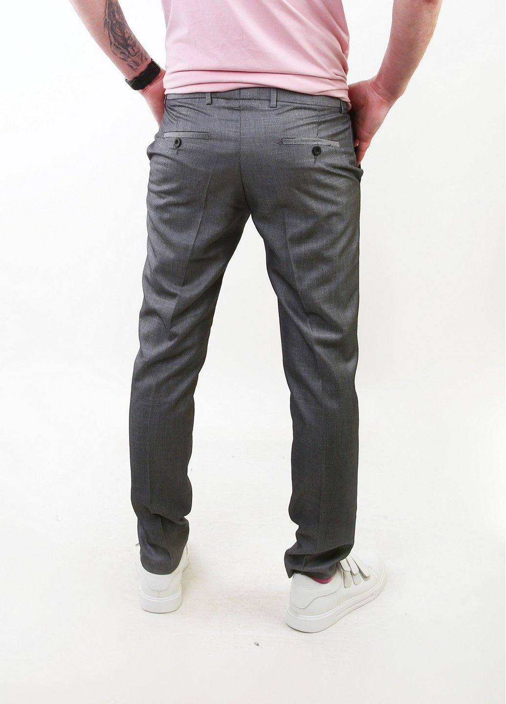 Серые кэжуал демисезонные брюки Mtp