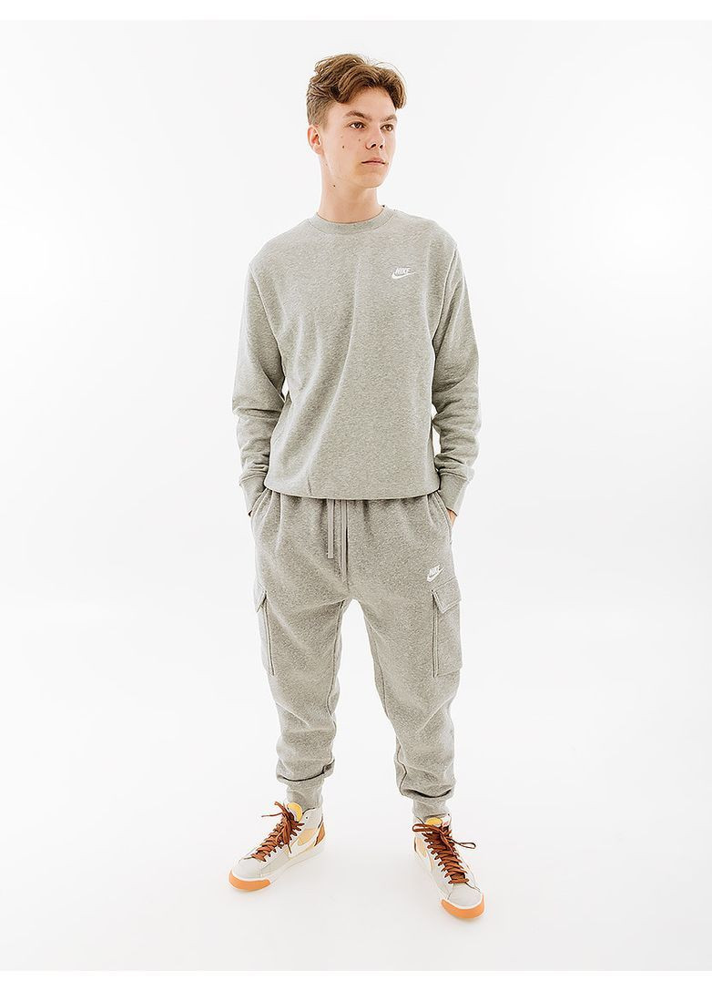 Серые спортивные зимние брюки Nike