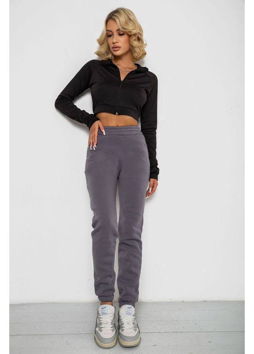 Спортивные брюки женские на флисе, 238R58641-3 No Brand (365623000)