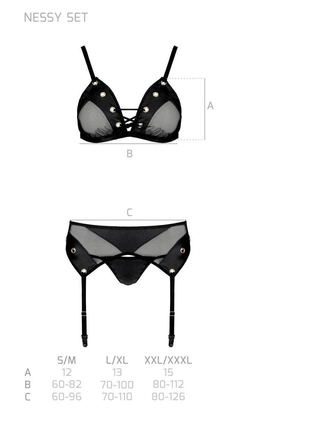Чорний демісезонний nessy set black Passion