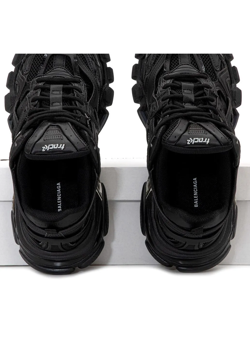 Чорні кросівки track 2.0 black gold No Brand