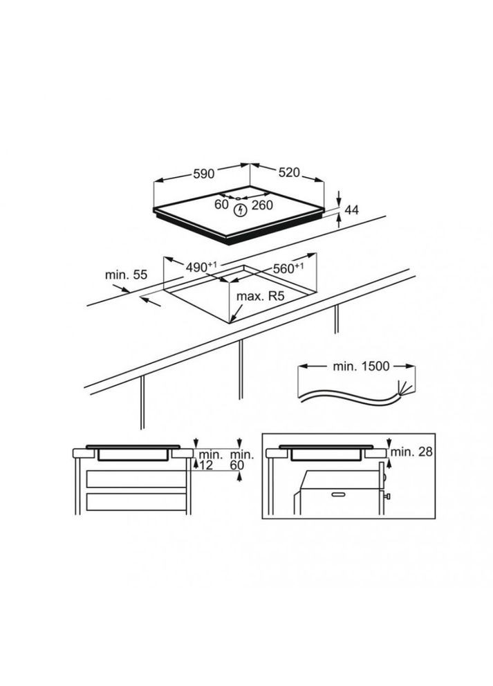 Варочная поверхность индукционная IAE64843FB AEG (321998855)