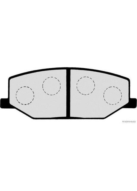 Колодки тормозные дисковые (комплект 4 шт) Jakoparts (365247787)