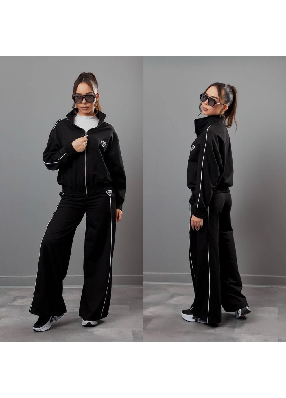 Чорний демісезонний костюм двійка Україна