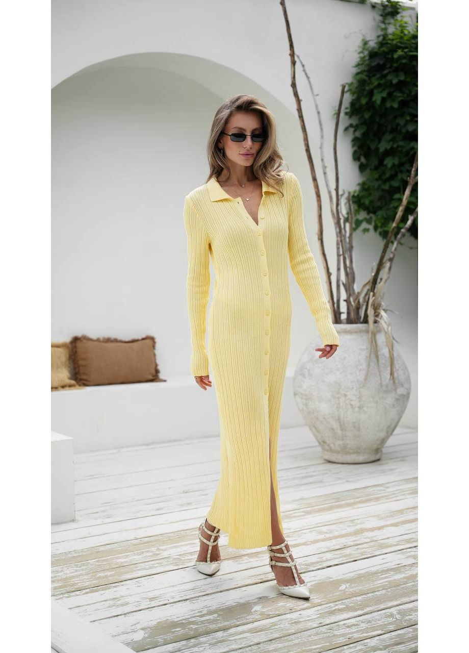 Жовтий повсякденний сукня жіноча Україна однотонна