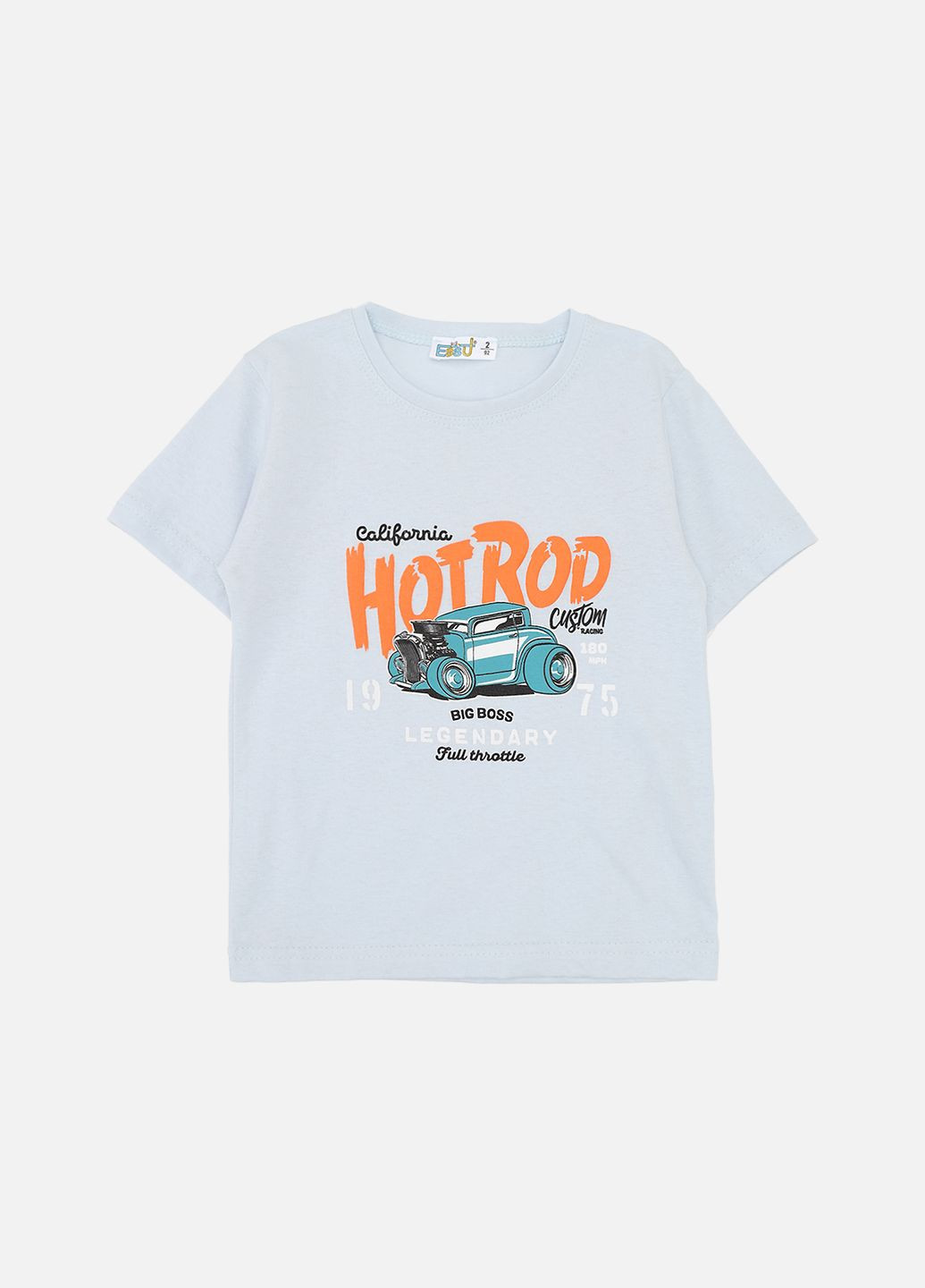 Голубая летняя футболка с коротким рукавом для мальчика цвет голубой cb-00277089 Essu