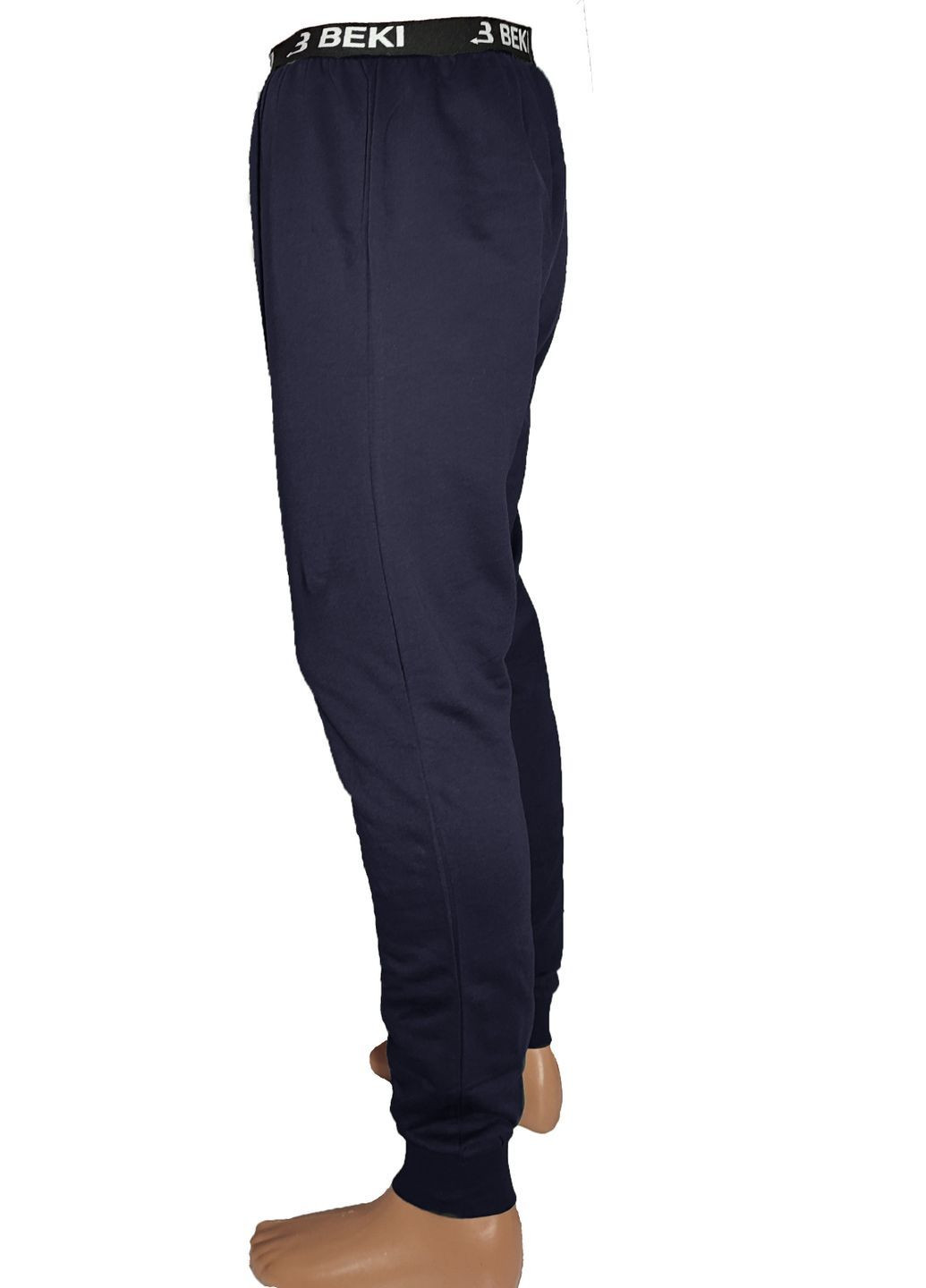 Підштаники чоловічі теплі на флісі бавовна Узбекистан синій BEKI (369766328)