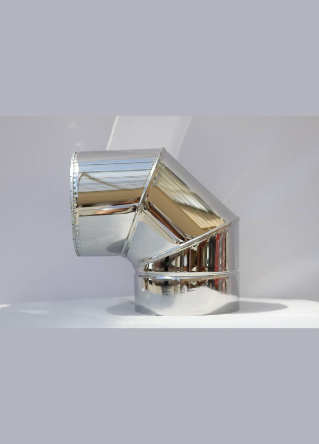 Колено для дымохода утепленное ф150/220 нерж/нерж 90гр (сендвич) Комінвент (317295758)