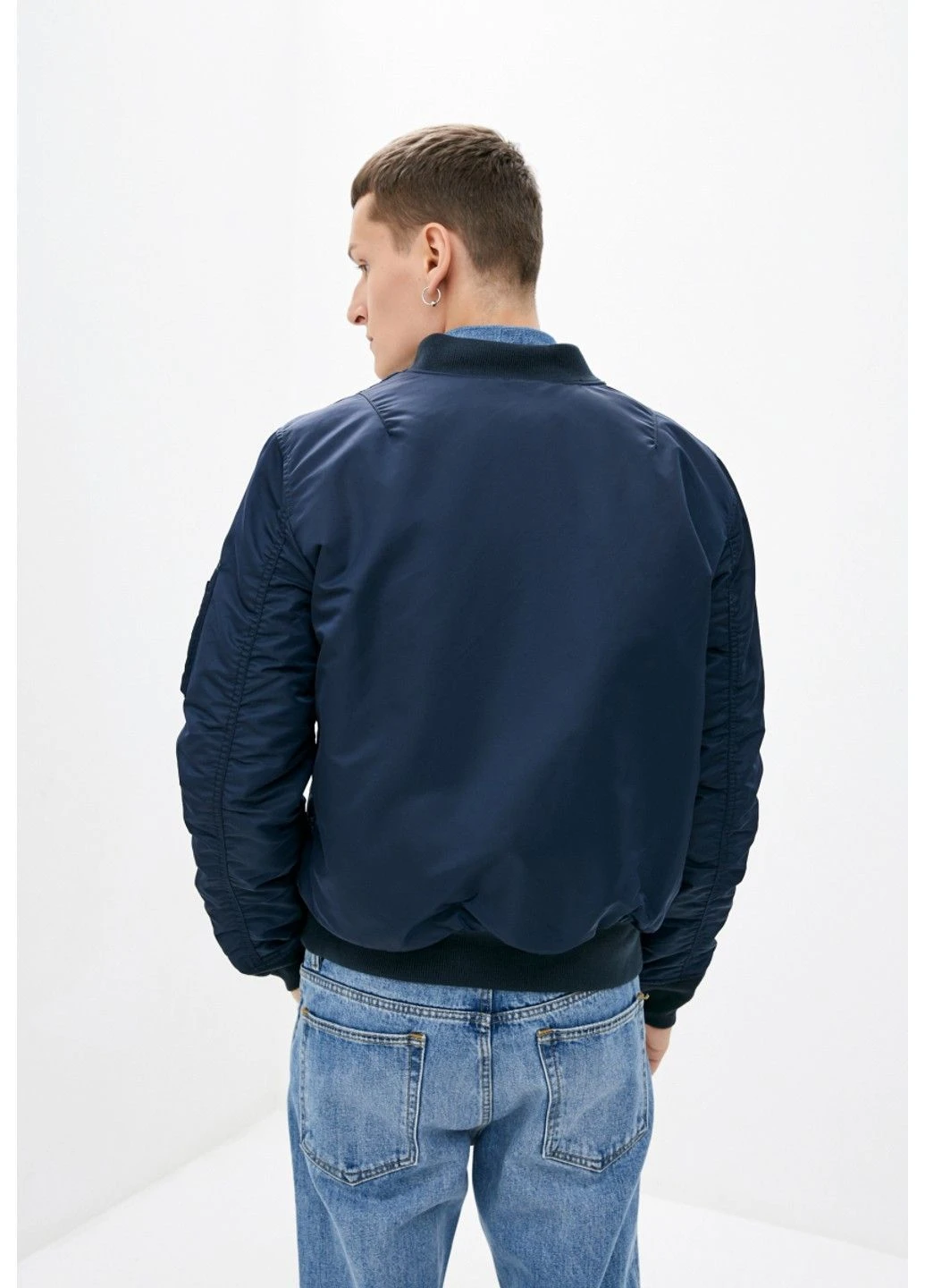 Куртка (бомбер) MA-1 Flight Jacket Синяя Airboss (368850582)
