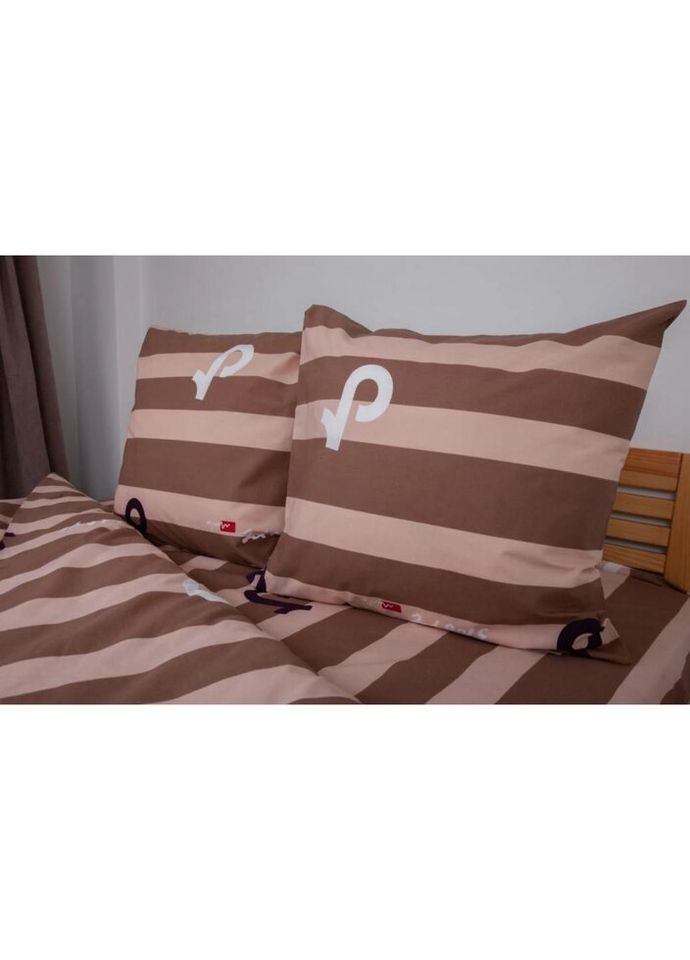 Постельное белье евро Soft dreams Line Brown 2-03859-26454 200х215 см коричневое ТЕП (336328738)