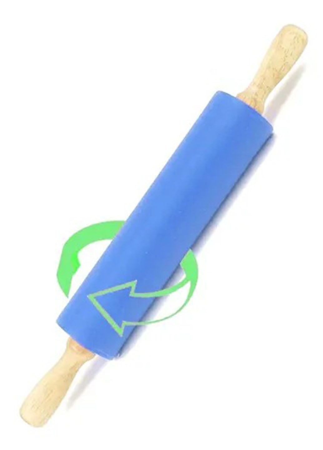 Скалка для теста силиконовый с деревянными ручками 43.5x5.3 см Frico fru-847 (289552610)