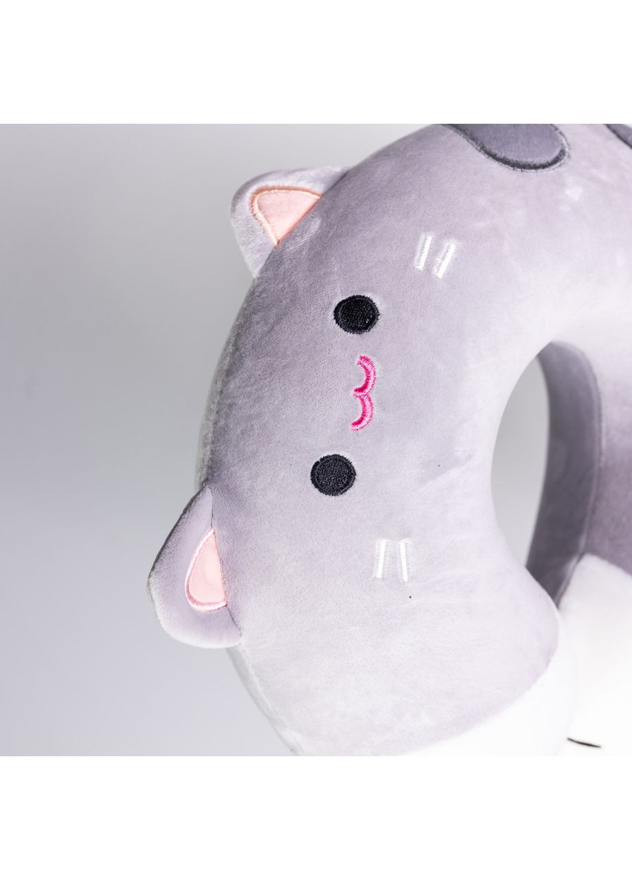 Подушка для шиї Kitty U-подібна, сірий HP-56-11G Yiwu (371236047)
