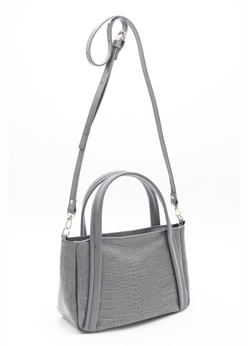 Сумка тоут офісна каркасна натуральна шкіра сіра 1805 5000-5004 ARTiS Bags Сумка (328083011)