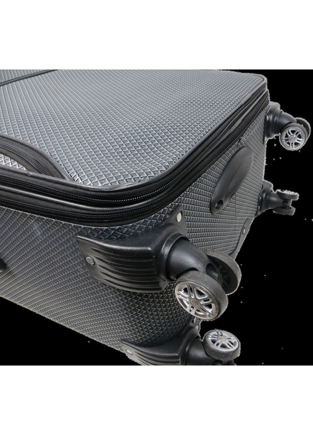 Тканинева велика валіза на колесах 100L Gedox сріблястий у клітинку No Brand (361157036)