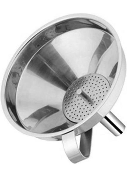 Лійка з нержавіючої сталі 120мм з ситечком для переливу рідин та фільтрації води Empire (368981434)
