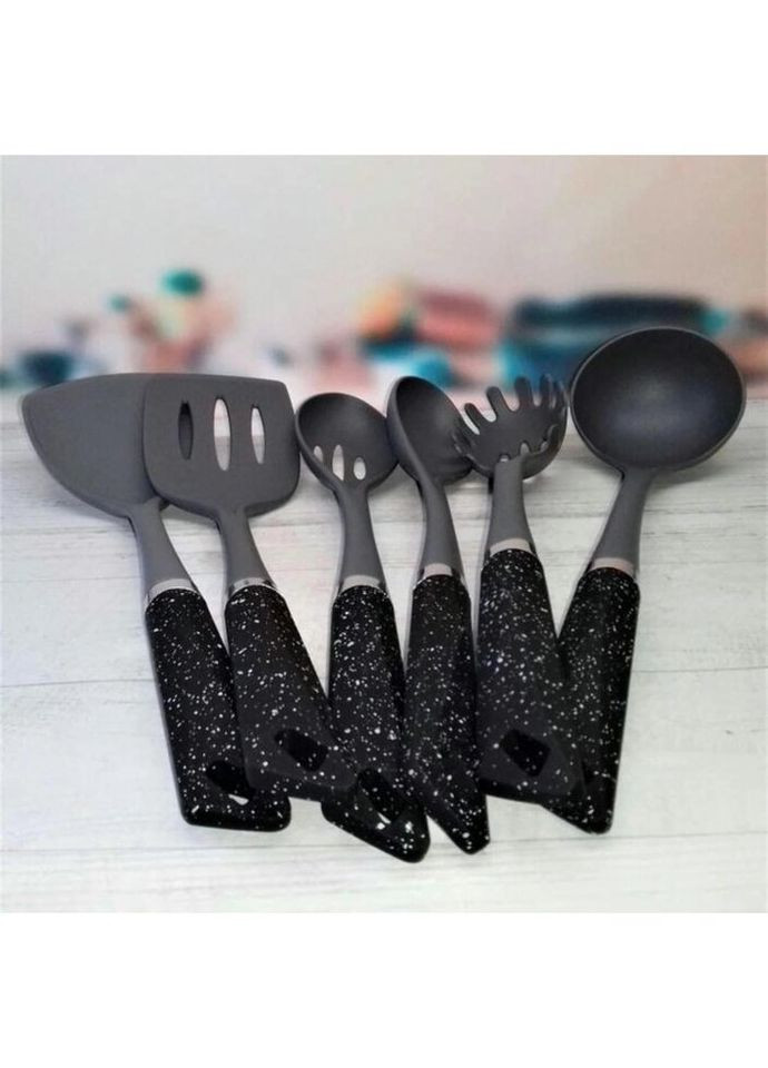 Набор кухонных принадлежностей EB-3605-Black 7 предметов черный Edenberg (322123772)