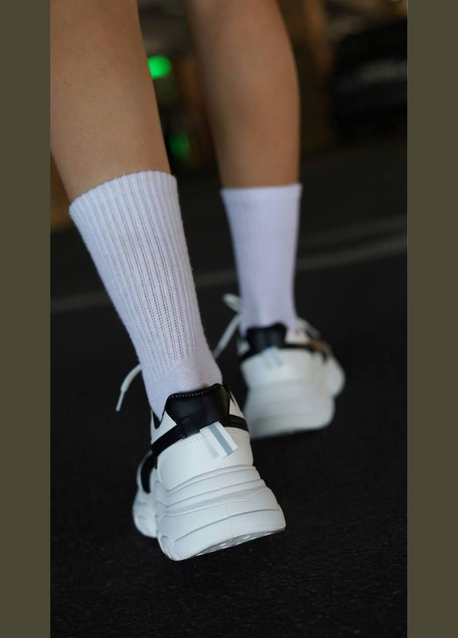 Кроссовки женские белые на шнуровке No Brand белые демисезоны (317777182)