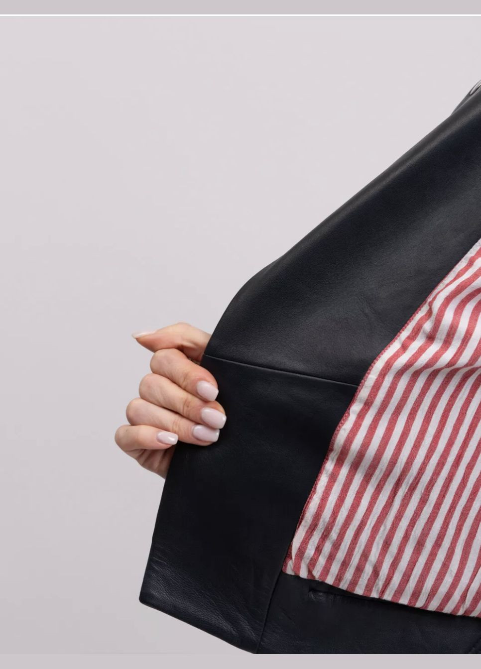 Темно-синя демісезонна стильна шкіряна куртка косуха, байкерська Maje байкерська шкіряна косуха Bastille