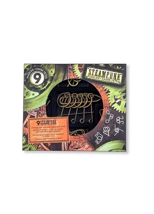 Набір головоломок 9 Steampunk Puzzles | Brown set 473206 Eureka (390474395)