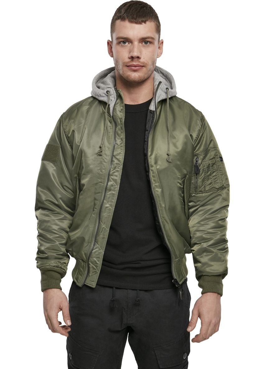 Оливковая куртка бомбер Brandit