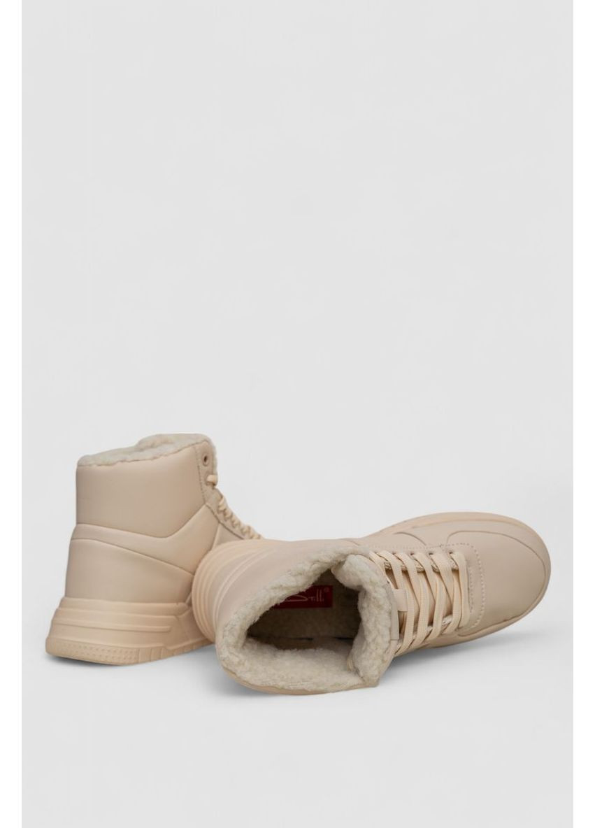 Кросівки жіночі зимові на хутрі Sport Line бежеві зими (367179827)