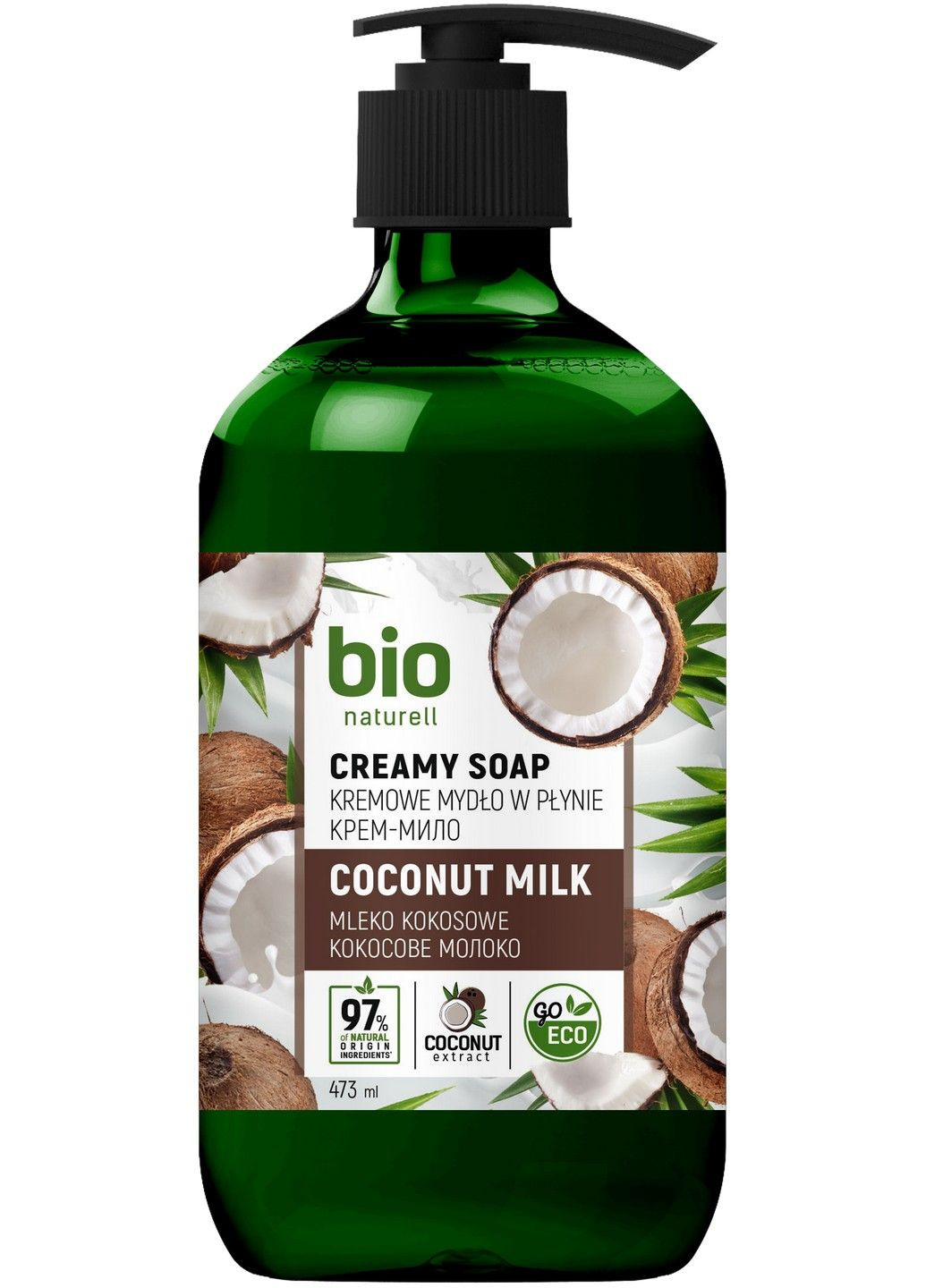 Крем-мыло "Кокосовое молоко" 473 мл Bio Naturell (283017551)