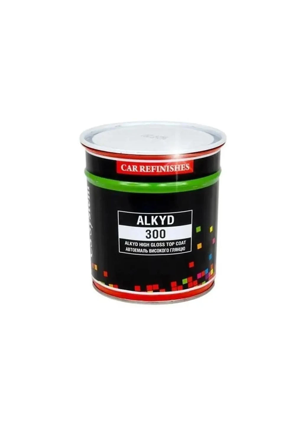 Емаль автомобільна Alkyd-300 Чорна 601 0,8 л CS SYSTEM (389369391)