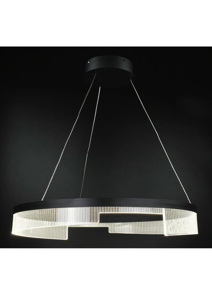 Люстра светодиодная подвесная LED светильник для квартиры на потолок лэд 27009 Черный 35-140х80х80 см. Sunnysky (335975567)