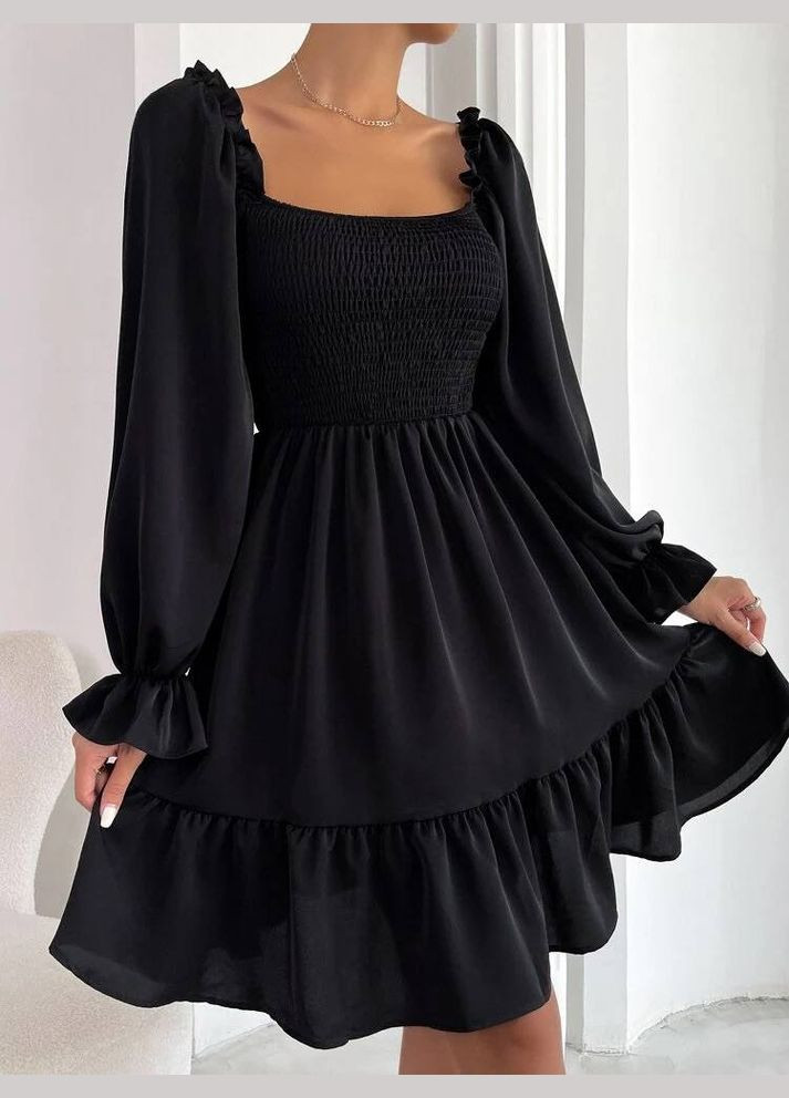 Черное очень стильное платье Украина