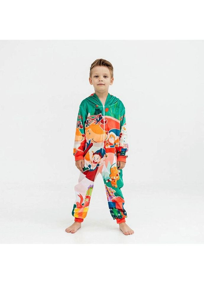 Кигуруми детское 3D Новогоднее Веселье 4003, 1, 146 17409 146, см FlexDress (324623680)