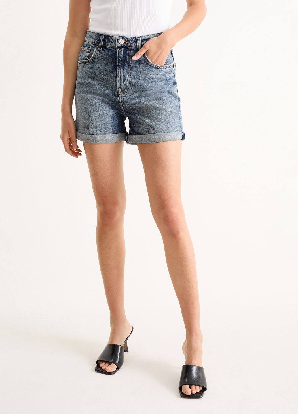 Джинсові шорти мом C&A (335369488)