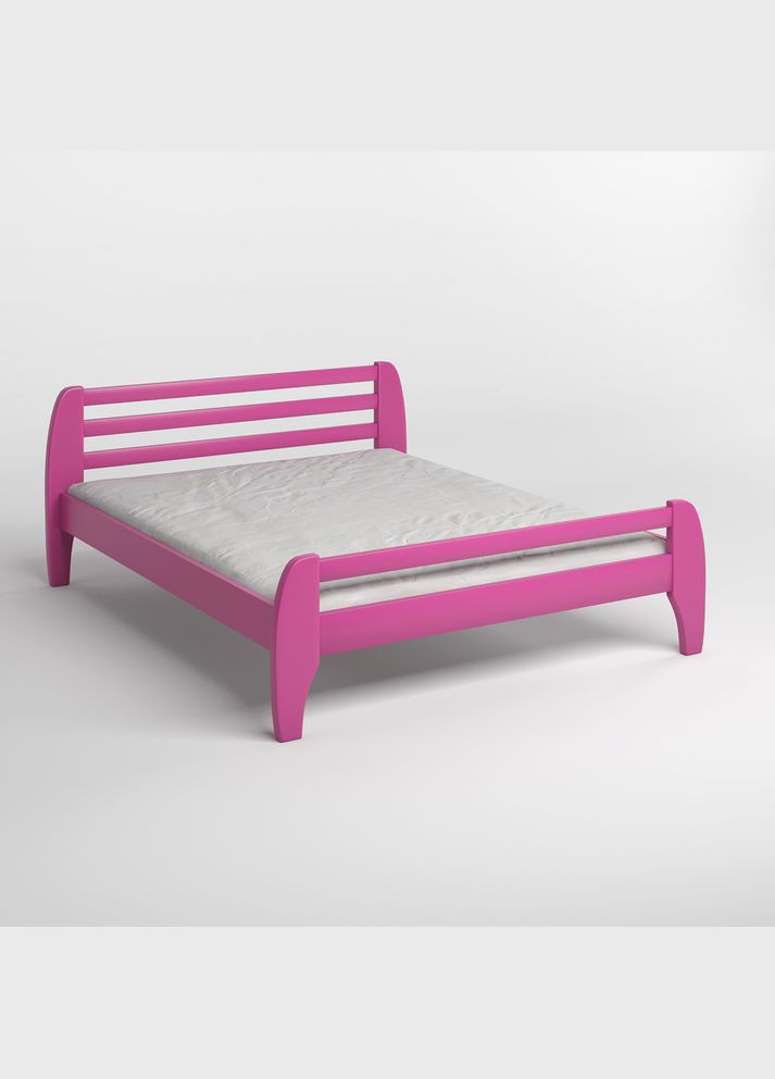 Односпальная деревянная кровать Милан (S2060R30B) 80х190 см (MBG-11340) Mebigrand (366086688)