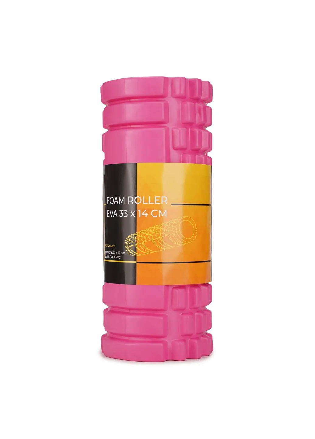 Массажный ролик EVA 33 x 14 см (валик, роллер) Pink Cornix XR-0031 (380883978)