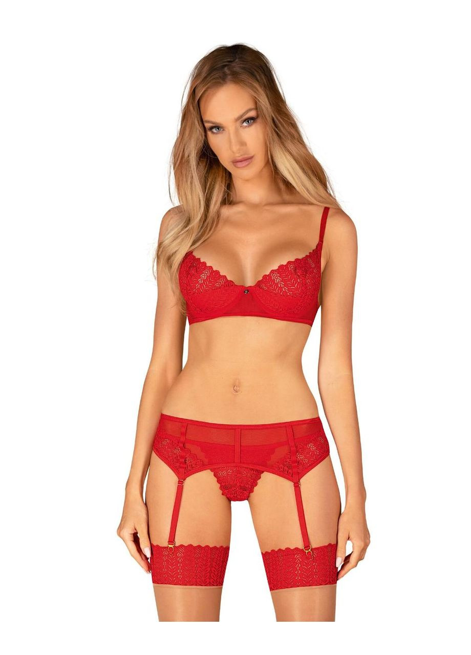 Коричневий демісезонний комплект ingridia 3-pcs set xs/s Obsessive