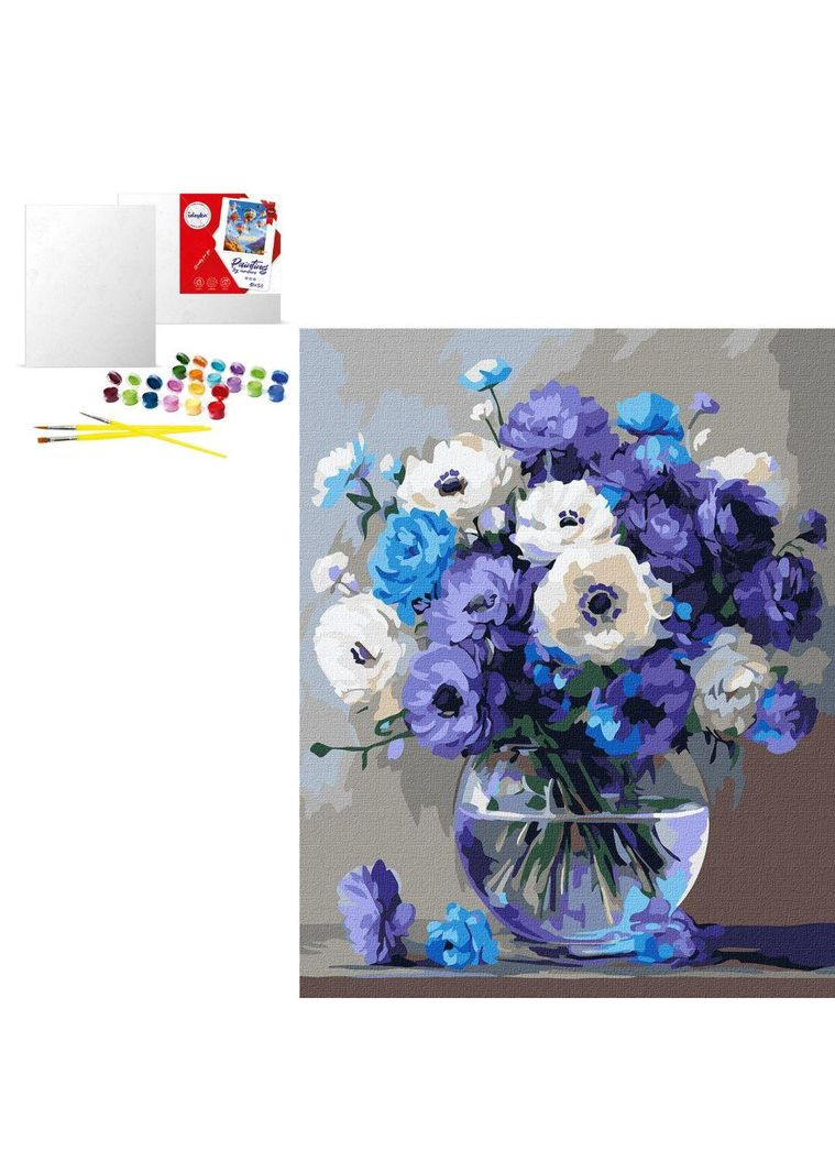 Картина за номерами "Букет блакитних квітів", 40×50 см (KHO3327) Ідейка (369164139)