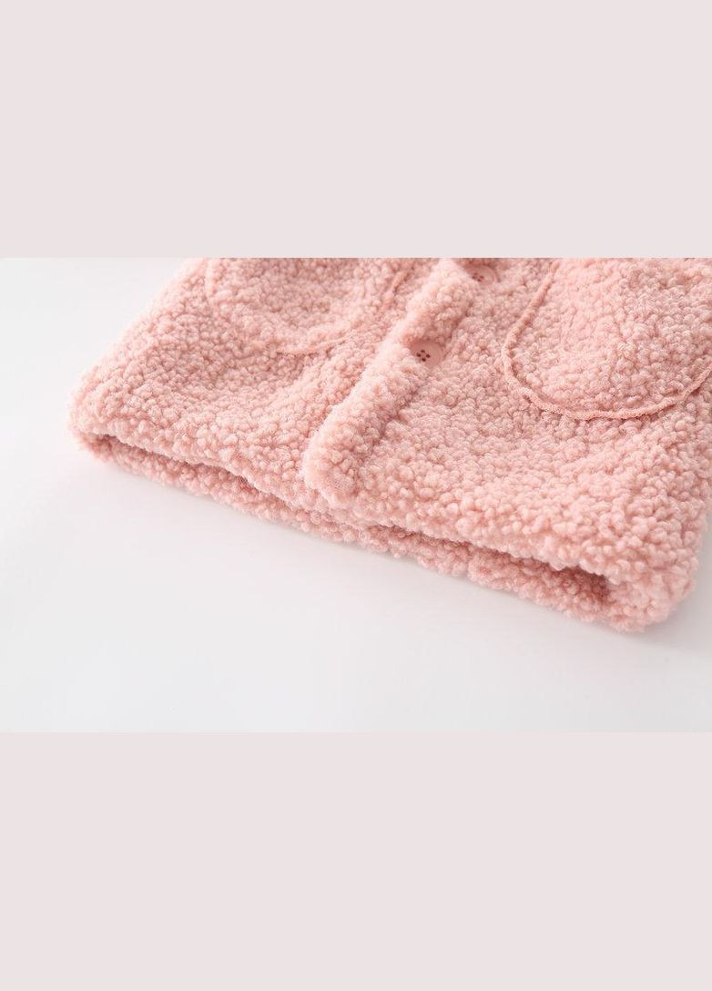 Дитяча демісезонна куртка для дівчинки Тедді арт 7381 Рожевий No Brand (306850200)