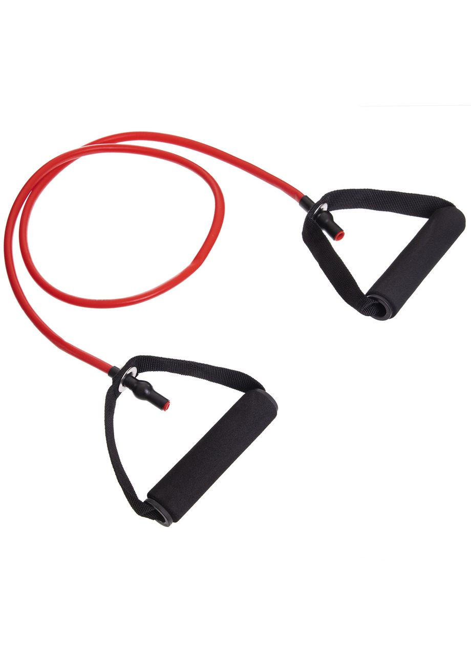 Еспандер трубчастий з ручками (TPR джгут, d-9x6мм, l-120см, ручка неопрен, нагр. низька, червоний) (FI-6348-1) Zelart (354702921)