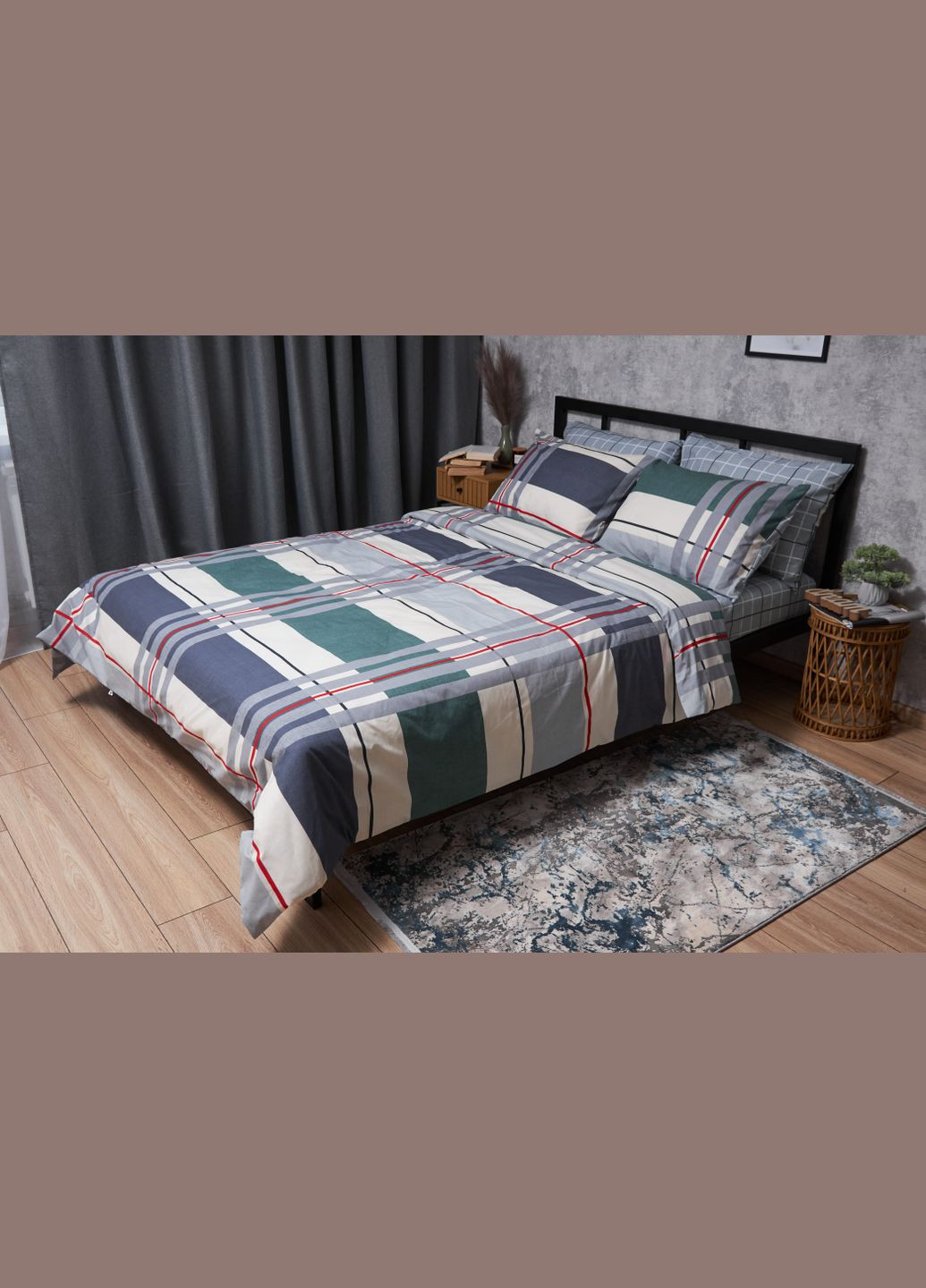 Комплект постельного белья Бязь Gold Люкс «» семейный 143х210х2 наволочки 4х50х70 (MS-820004718) Moon&Star Cloudy (293147797)